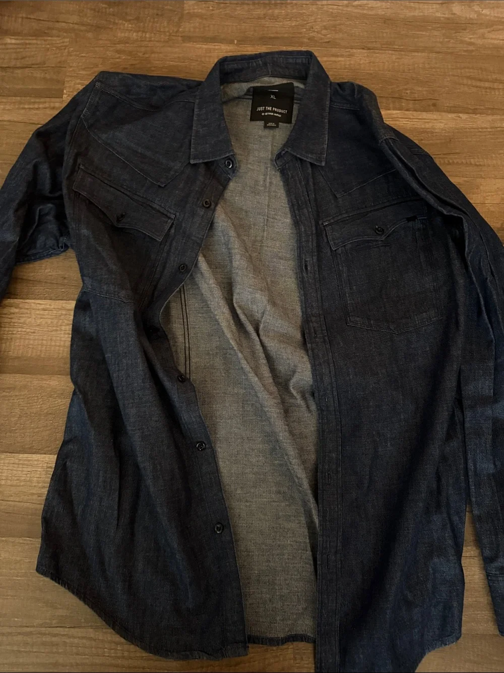 G-Star Dark Blue Denim Shirt Jacket